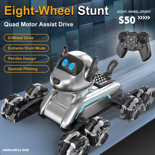 Robot dog toys stunt car - robot,