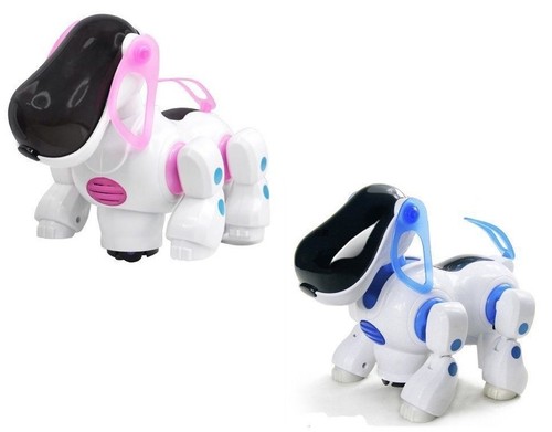 Robot dog runs around - robot,