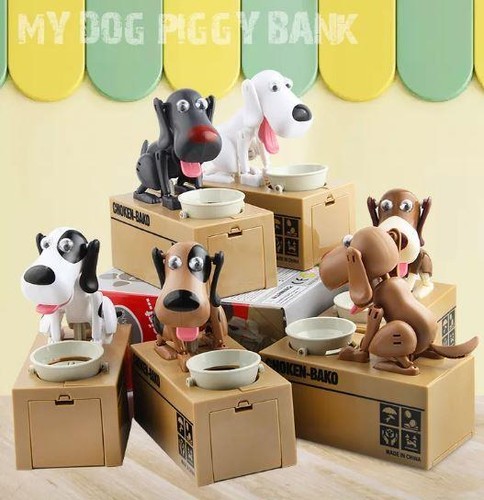 Robotic dog coin bank - bank, auto