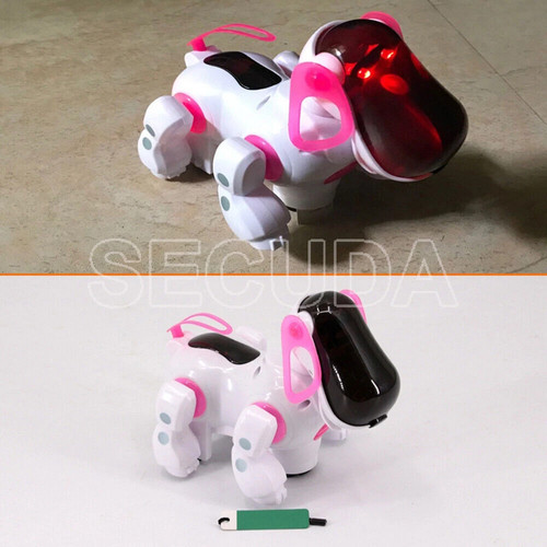 Pink robot puppy dog - puppy, dog,flashing